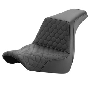 Saddlemen Step-Up Honeycomb Stitch Seat - Harley-Davidson Low Rider FXLR/FXLRS/FXLRST/Sport Glide FLSB (2018-2026)