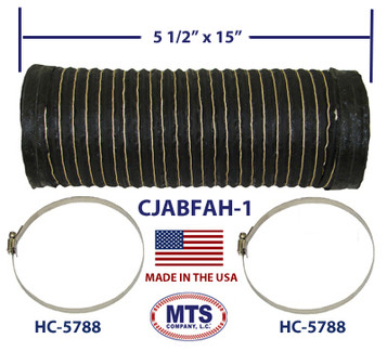 JEEP CJ 1972-1977 5 1/2" DIA. FRESH AIR BOX HOSE,PRE-CUT 15".