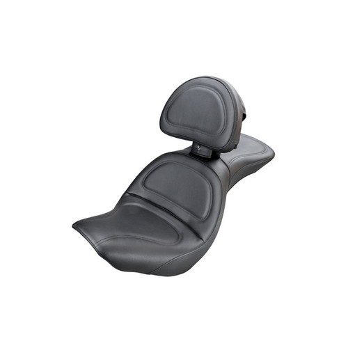 Saddlemen Explorer Ultimate Comfort Seat - Harley-Davidson FLSTC Heritage Softail Classic (2006-2017) (With Backrest)