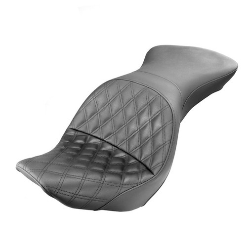 Saddlemen Explorer Lattice Stitch Seat - Harley-Davidson FXST/FXSTB/FXSTS Standard/FLSTF/FLSTFB/FLSTFS Fat Boy (2006-2017)