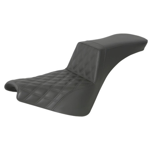 Saddlemen Tour Step-Up Front Lattice Stitch Seat - Harley-Davidson Street Bob FXBB/FXBBS/Standard FXST (2018-2026)