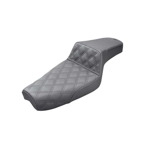 Saddlemen Step-Up Front Lattice Stitch Seat - Harley-Davidson XL Sportster (1979-2003)