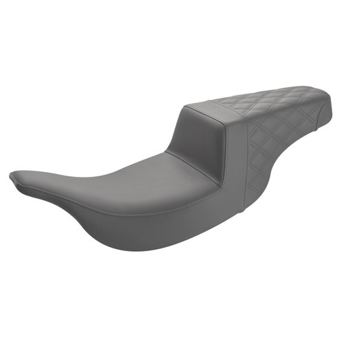 Saddlemen Step-Up Rear Lattice Stitch Seat - Harley-Davidson FLHT/FLTR Touring (1997-2007)