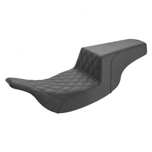 Saddlemen Step-Up Front Lattice Stitch Seat - Harley-Davidson FLHT/FLTR Touring (1997-2007)