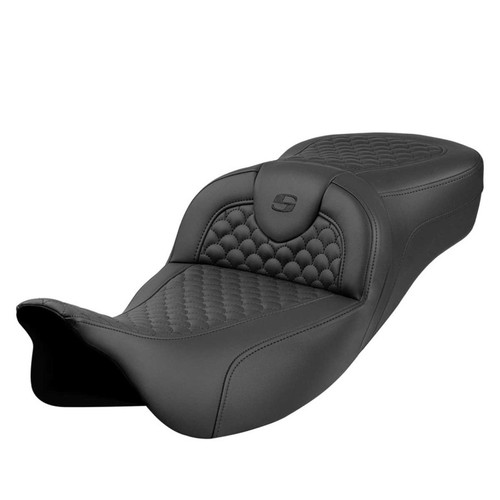 Saddlemen Road Sofa Dragon Scale Extended Reach Seat - Harley-Davidson FLHR/FLHT/FLHX/FLTR Touring (2008-2024)