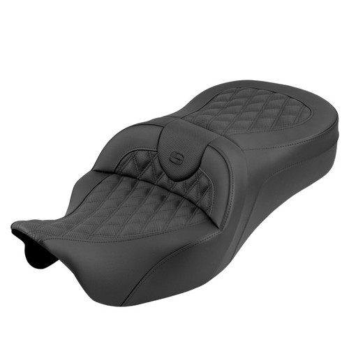 Saddlemen Road Sofa King Lattice Stitch Seat - Harley-Davidson FLHR/FLHT/FLHX/FLTR Touring (2008-2025)