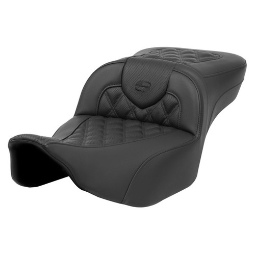Saddlemen Road Sofa Lattice Stitch Extended Reach Seat - Harley-Davidson Road Glide/Street Glide/CVO Road Glide/CVO Street Glide (2023-2026)