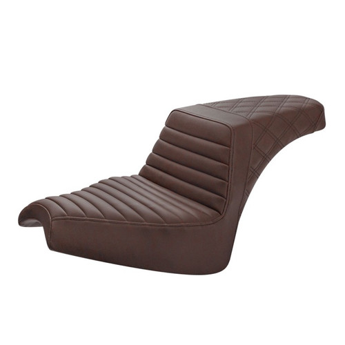 Saddlemen Step-Up Brown Tuck & Roll and Lattice Stitch Seat - Indian Chief/Super Chief/Sport Chief (2022-2026)