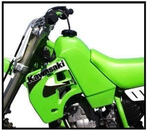 Clarke Stock Gas Tank - Kawasaki KX 250 (1988-1989) / KX 500 (1988