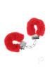 Ouch Classic Fluffy Handcuffs Red