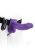 Ff Vibe Hollow Strap On W/balls 7 Purp