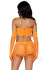 Strap Lace Tube Dress/gloves 2pc Os Orng