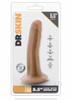 Dr Skin Cock W/suction 5.5 Mocha
