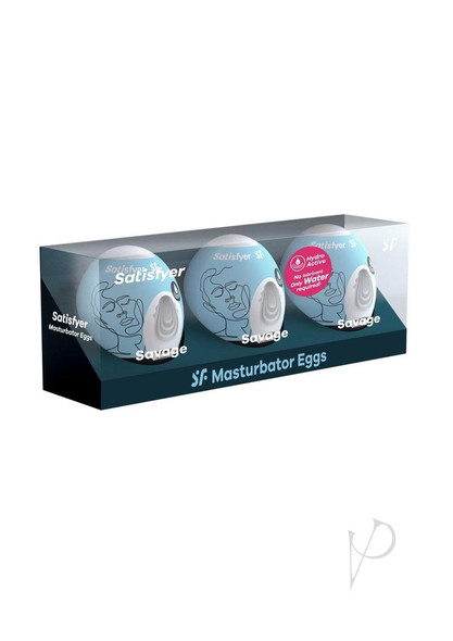 Satisfyer Masturbator Egg 3pk Savage Satisfyer Masturbator Egg 3pk Savage
