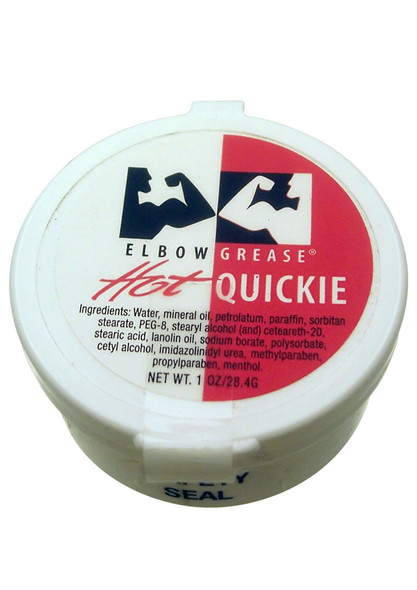 Elbow Grease Hot Cream 1oz Quickies Elbow Grease Hot Cream 1oz Quickies
