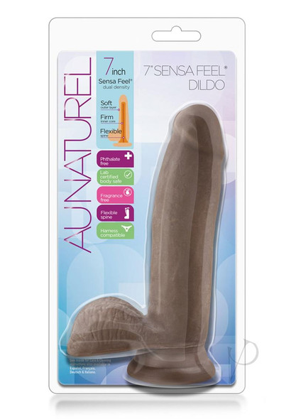 Au Naturel Sensa Feel Dildo 7 Chocolate Au Naturel Sensa Feel Dildo 7 Chocolate