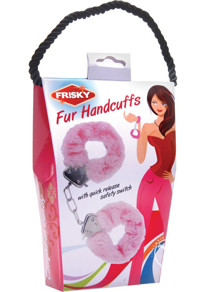 Frisky Pink Fur Handcuff Caught In Candy Frisky Pink Fur Handcuff Caught In Candy