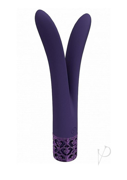 Royal Gems Dueling Queens Vibrator Purp Royal Gems Dueling Queens Vibrator Purp