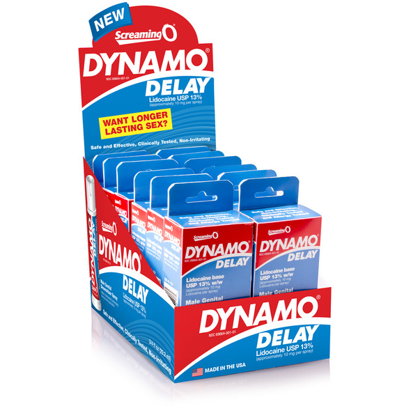 Dynamo Delay Spray - 12 Count Display Dynamo Delay Spray - 12 Count Display