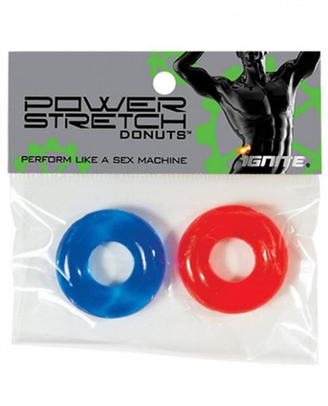 Power Stretch Donuts - 2 Pack - Red and Blue Power Stretch Donuts - 2 Pack - Red and Blue
