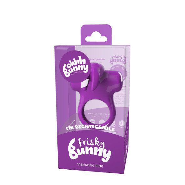 Ohhh Bunny Frisky Bunny Vibrating Ring - Perfectly Purple Ohhh Bunny Frisky Bunny Vibrating Ring - Perfectly Purple