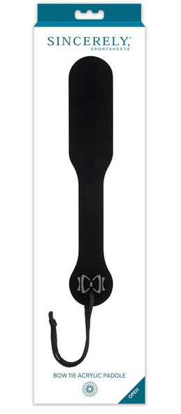 Bow Tie Acrylic Paddle - Black Bow Tie Acrylic Paddle - Black
