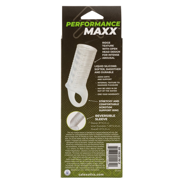 Performance Maxx Liquid Silicone Reversible Sleeve - Clear Performance Maxx Liquid Silicone Reversible Sleeve - Clear