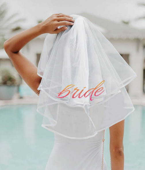 Glitterati Bride Veil - White Glitterati Bride Veil - White