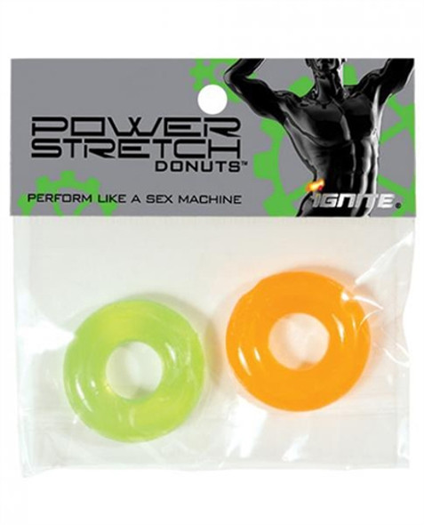 Power Stretch Donuts - 2 Pack - Orange and Green Power Stretch Donuts - 2 Pack - Orange and Green
