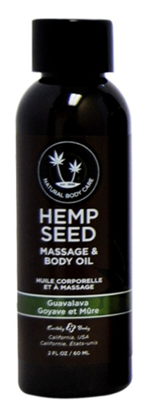 Hemp Seed Massage and Body Oil - Guavalava 2 Fl. Oz/ 60ml Hemp Seed Massage and Body Oil - Guavalava 2 Fl. Oz/ 60ml