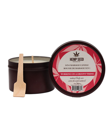 Hemp Seed 3-in-1 Massage Candle - Working on a Groovy Thing 6 Oz Hemp Seed 3-in-1 Massage Candle - Working on a Groovy Thing 6 Oz