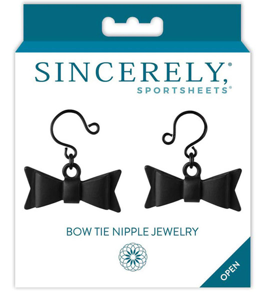 Bow Tie Nipple Jewelry - Black Bow Tie Nipple Jewelry - Black