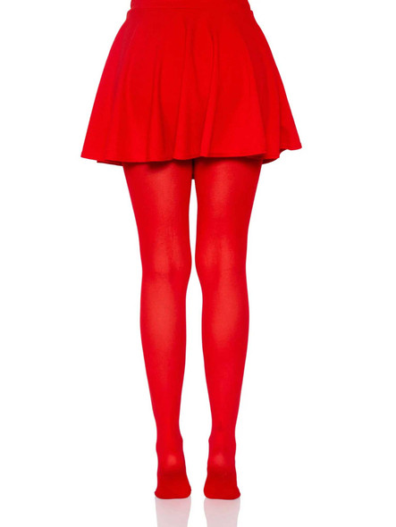 Nylon Tights - One Size - Red Nylon Tights - One Size - Red
