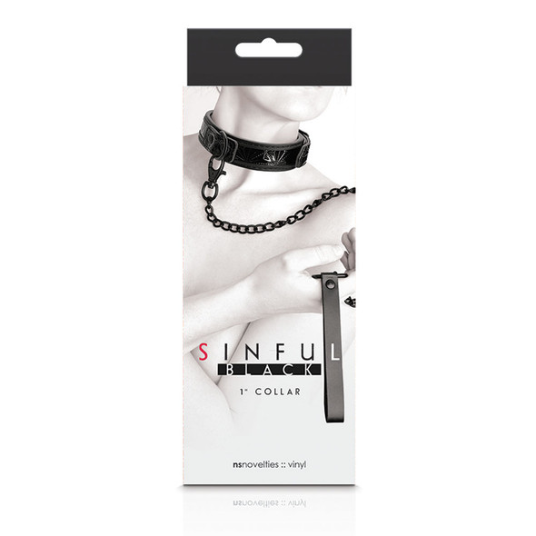 Sinful - 1 Inch Collar - Black Sinful - 1 Inch Collar - Black