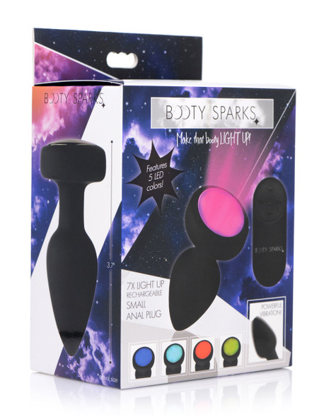 7x Light Up Rechargeable Anal Plug - Small 7x Light Up Rechargeable Anal Plug - Small