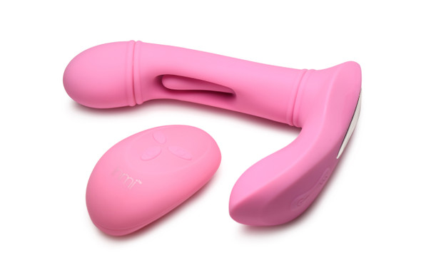 Flickers G-Flick Flicking G-Spot Vibrator With Remote - Pink Flickers G-Flick Flicking G-Spot Vibrator With Remote - Pink