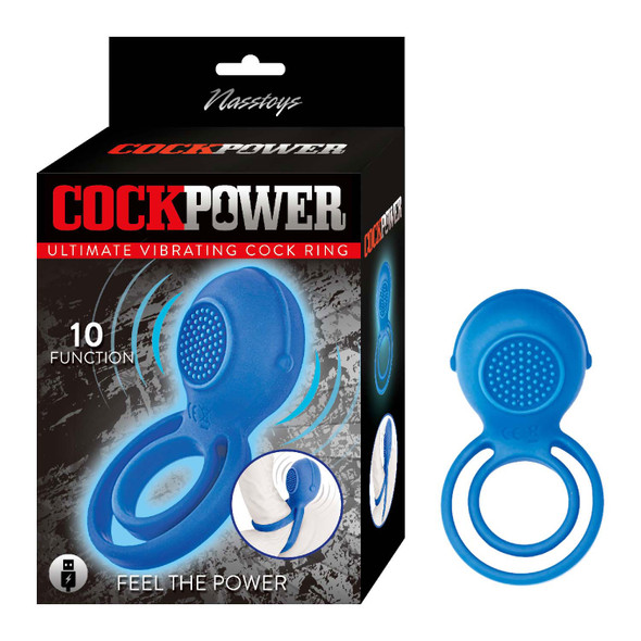 Cockpower Ultimate Vibrating Cockring - Blue Cockpower Ultimate Vibrating Cockring - Blue