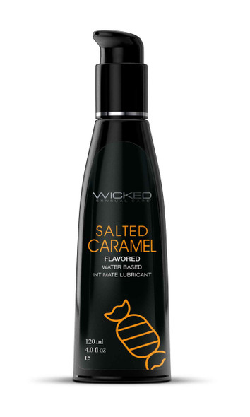 Aqua Salted Caramel Flavored Water Based Intimate Lubricant - 4 Fl. Oz. Aqua Salted Caramel Flavored Water Based Intimate Lubricant - 4 Fl. Oz.