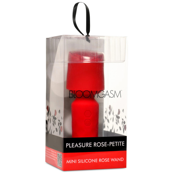 Pleasure Rose-Petite Mini Silicone Rose Wand - Red Pleasure Rose-Petite Mini Silicone Rose Wand - Red