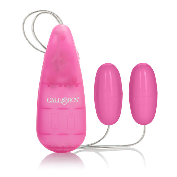 Pocket Exotics Vibrating Double Pink Passion Bullets - Pink Pocket Exotics Vibrating Double Pink Passion Bullets - Pink