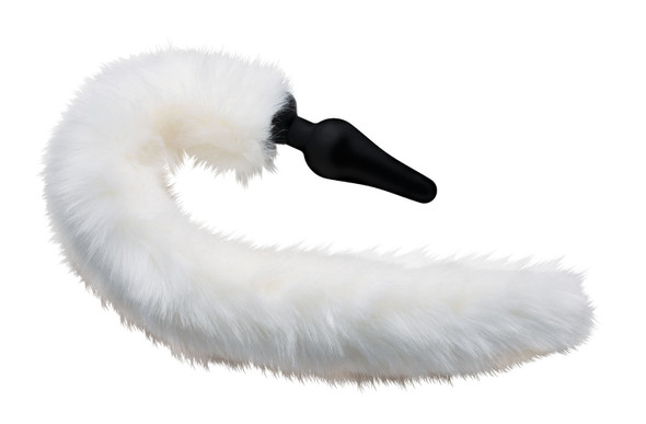 White Fox Tail Anal Plug and Ears Set White Fox Tail Anal Plug and Ears Set