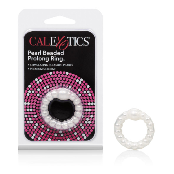 Pearl Beaded Prolong Rings - White Pearl Beaded Prolong Rings - White