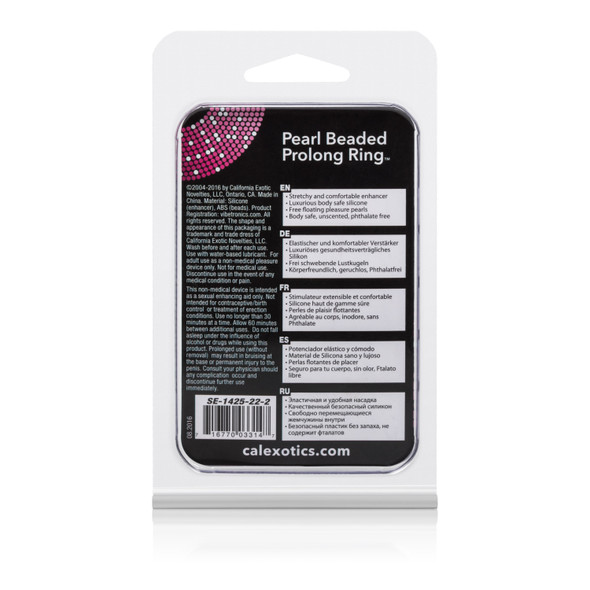 Pearl Beaded Prolong Rings - White Pearl Beaded Prolong Rings - White