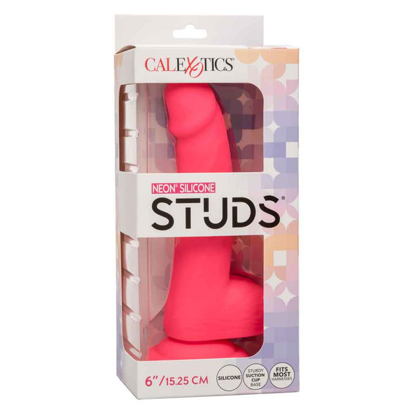 Neon Silicone Studs 6 Inch - Pink Neon Silicone Studs 6 Inch - Pink