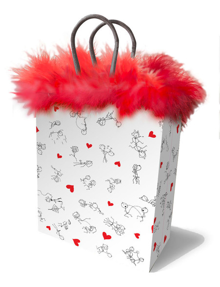 Stick Figures Gift Bag - Red Stick Figures Gift Bag - Red