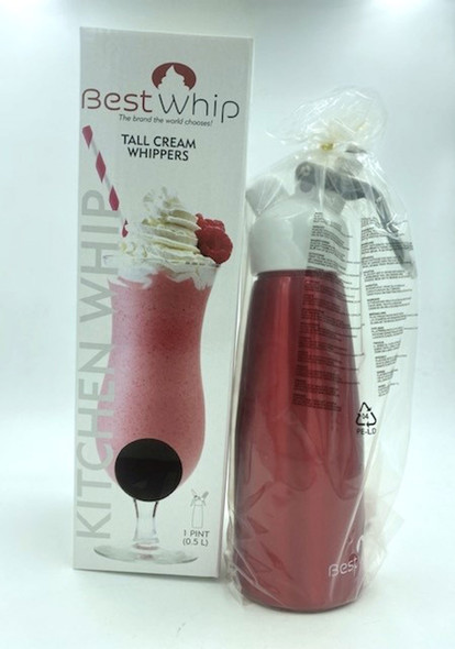 Tall Cream Whipper 1 Pint - Red Tall Cream Whipper 1 Pint - Red