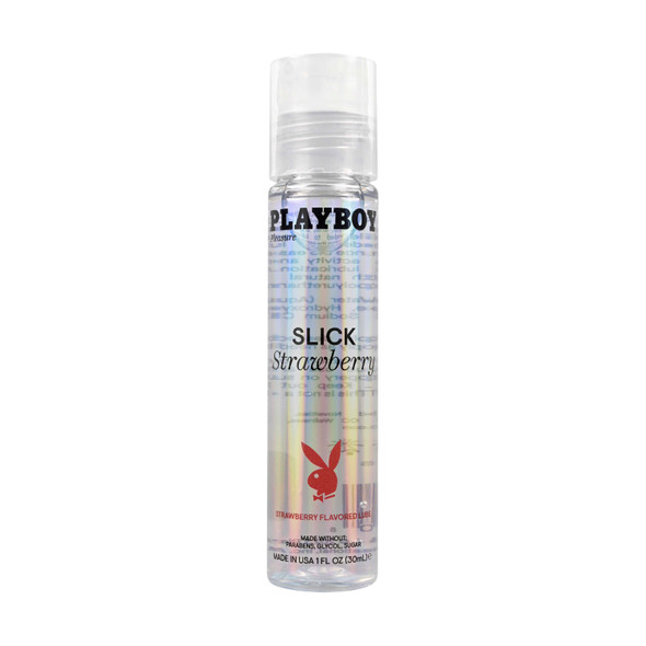 Playboy Pleasure Slick Strawberry Flavored Lubricant 1 Oz Playboy Pleasure Slick Strawberry Flavored Lubricant 1 Oz