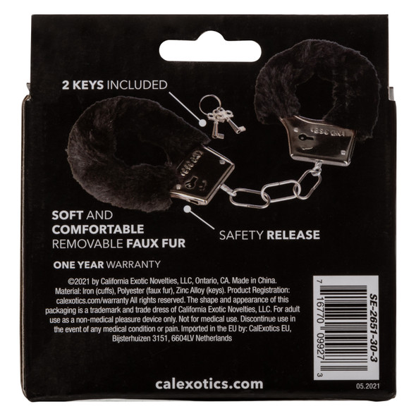 Playful Furry Cuffs - Black Playful Furry Cuffs - Black