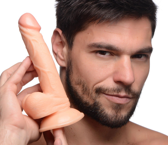 Pop Pecker 6.5 Inch Dildo With Balls - Light Pop Pecker 6.5 Inch Dildo With Balls - Light