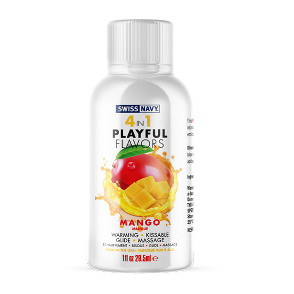 Swiss Navy 4-in-1 Playful Flavors - Mango 1 Oz Swiss Navy 4-in-1 Playful Flavors - Mango 1 Oz